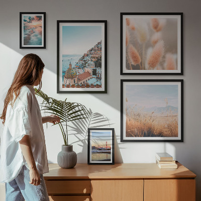 Conjunto de cuadros decorativos Paisajes costeros y naturaleza