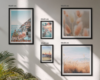 Conjunto de cuadros decorativos Paisajes costeros y naturaleza