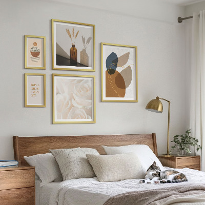 Set de 5 cuadros para salón Decoraciones de plantas estilo boho
