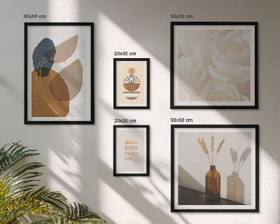 Set de 5 cuadros para salón Decoraciones de plantas estilo boho