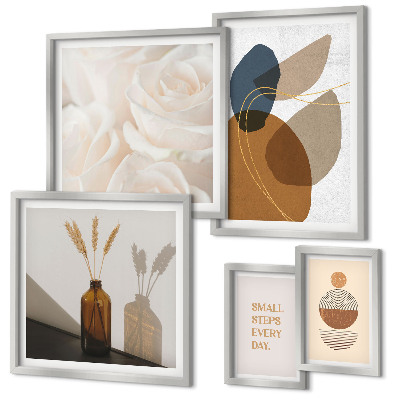 Set de 5 cuadros para salón Decoraciones de plantas estilo boho