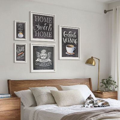 Conjunto de cuadros decorativos Ideas para cafés rústicos
