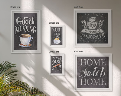 Conjunto de cuadros decorativos Ideas para cafés rústicos