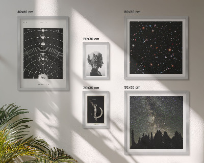 Pared galería de arte Inspiraciones cósmicas de la galaxia