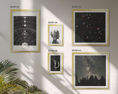 Pared galería de arte Inspiraciones cósmicas de la galaxia