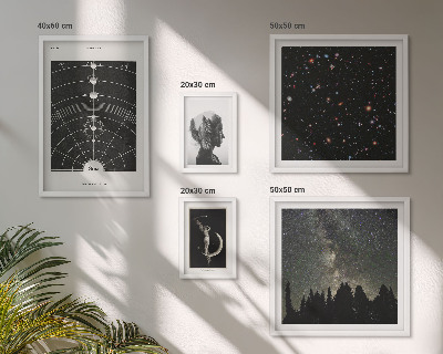 Pared galería de arte Inspiraciones cósmicas de la galaxia
