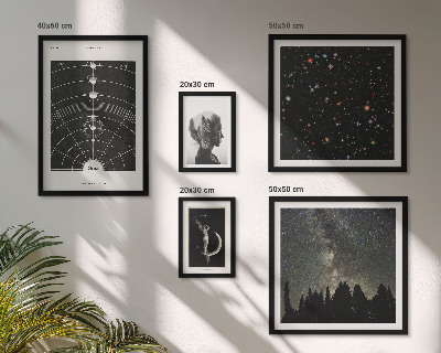Pared galería de arte Inspiraciones cósmicas de la galaxia