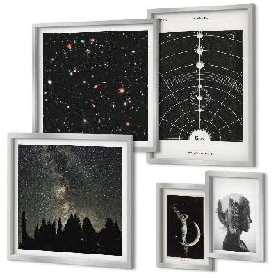 Pared galería de arte Inspiraciones cósmicas de la galaxia