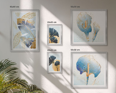 Conjunto de cuadros decorativos motivos vegetales modernos
