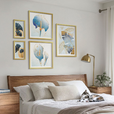 Conjunto de cuadros decorativos motivos vegetales modernos