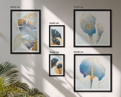 Conjunto de cuadros decorativos motivos vegetales modernos