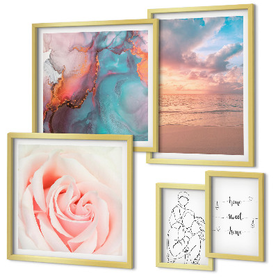Pared galería de arte Paisajes marinos románticos