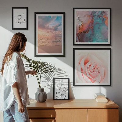 Pared galería de arte Paisajes marinos románticos