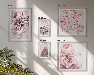 Conjunto de cuadros decorativos Arreglos florales vintage