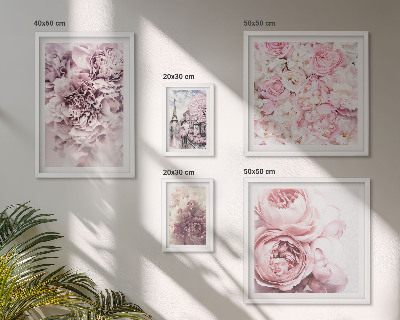Conjunto de cuadros decorativos Arreglos florales vintage