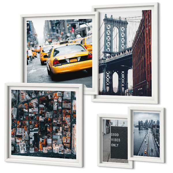 Conjunto de cuadros decorativos Encantadoras vistas de Nueva York