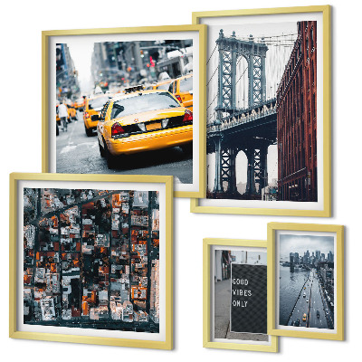 Conjunto de cuadros decorativos Encantadoras vistas de Nueva York