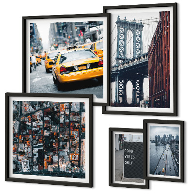 Conjunto de cuadros decorativos Encantadoras vistas de Nueva York