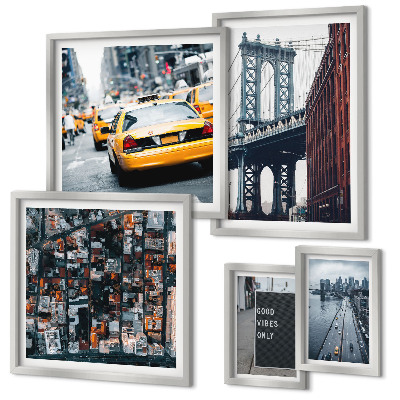 Conjunto de cuadros decorativos Encantadoras vistas de Nueva York