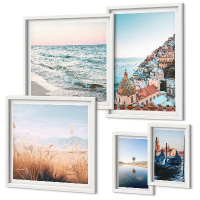 Conjunto de cuadros decorativos Encantadoras vistas al mar