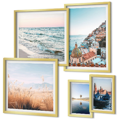 Conjunto de cuadros decorativos Encantadoras vistas al mar