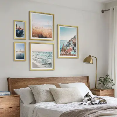 Conjunto de cuadros decorativos con encantadoras vistas al mar