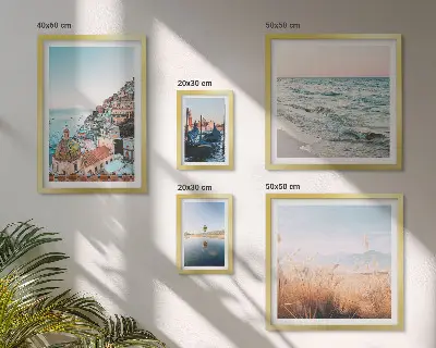 Conjunto de cuadros decorativos con encantadoras vistas al mar
