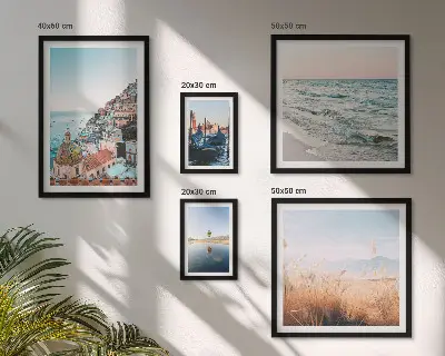 Conjunto de cuadros decorativos con encantadoras vistas al mar