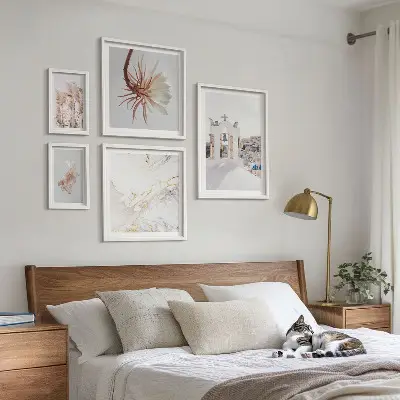 Galería de arte para pared decoración con vistas elegantes de arquitectura y naturaleza
