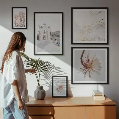 Galería de arte para pared decoración con vistas elegantes de arquitectura y naturaleza
