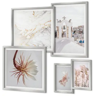 Galería de arte para pared decoración con vistas elegantes de arquitectura y naturaleza