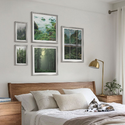 Conjunto de cuadros decorativos Paisajes verdes, bosques, vegetación