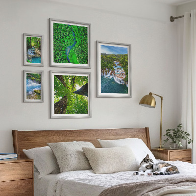 Pared galería de arte Cascadas paisajes verdes