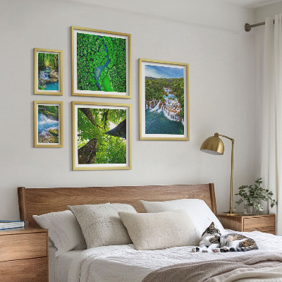 Pared galería de arte Cascadas paisajes verdes