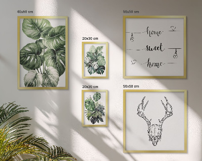 Conjunto de cuadros decorativos Motivos vegetales con motivos de naturaleza para el hogar