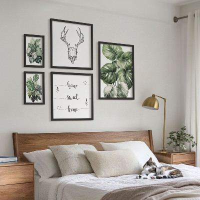 Conjunto de cuadros decorativos Motivos vegetales con motivos de naturaleza para el hogar