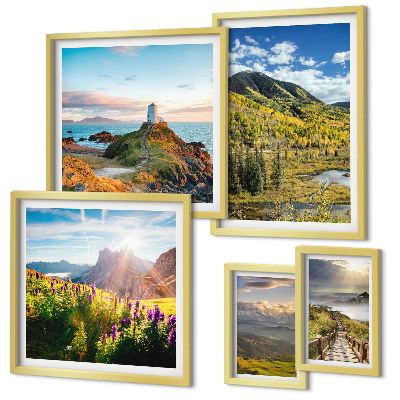 Pared galería de arte Paisajes de montaña y naturaleza