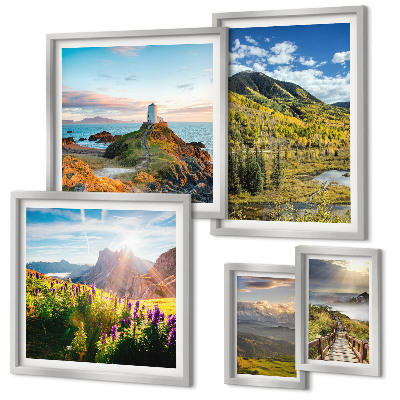 Pared galería de arte Paisajes de montaña y naturaleza