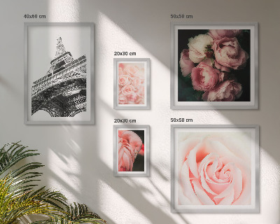 Pared galería de arte Rosas Torre Eiffel Romanticismo
