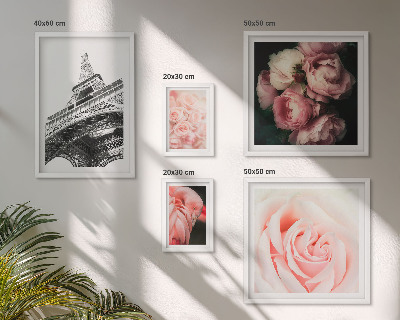 Pared galería de arte Rosas Torre Eiffel Romanticismo
