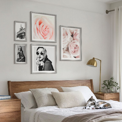Pared galería de arte Retratos elegantes de rosas