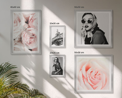 Pared galería de arte Retratos elegantes de rosas