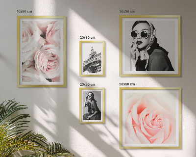 Pared galería de arte Retratos elegantes de rosas