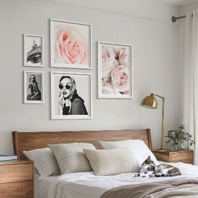 Pared galería de arte Retratos elegantes de rosas