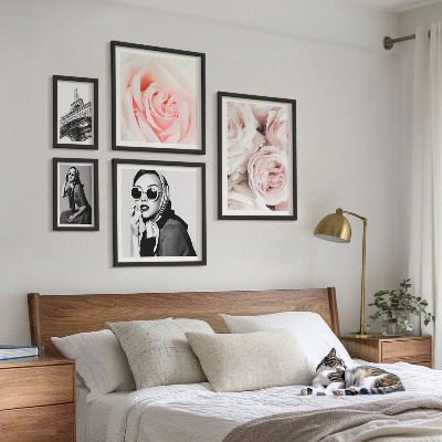 Pared galería de arte Retratos elegantes de rosas