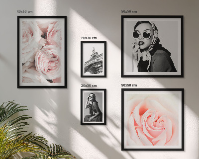 Pared galería de arte Retratos elegantes de rosas