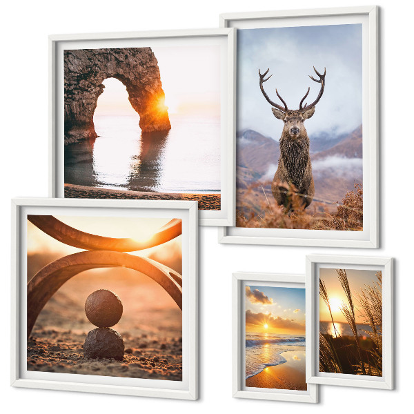 Pared galería de arte Naturaleza y animales salvajes en armonía