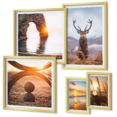 Pared galería de arte Naturaleza y animales salvajes en armonía