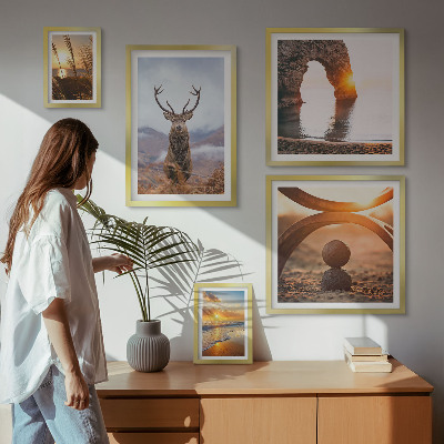 Pared galería de arte Naturaleza y animales salvajes en armonía