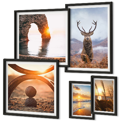 Pared galería de arte Naturaleza y animales salvajes en armonía